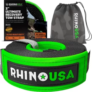 Rhino USA Heavy-Duty Recovery Strap (3″ x 20′) | 31,518lb Overland Gear Guide Rhino USA Heavy-Duty Recovery Strap (3″ x 20′) | 31,518lb Overland Gear Guide