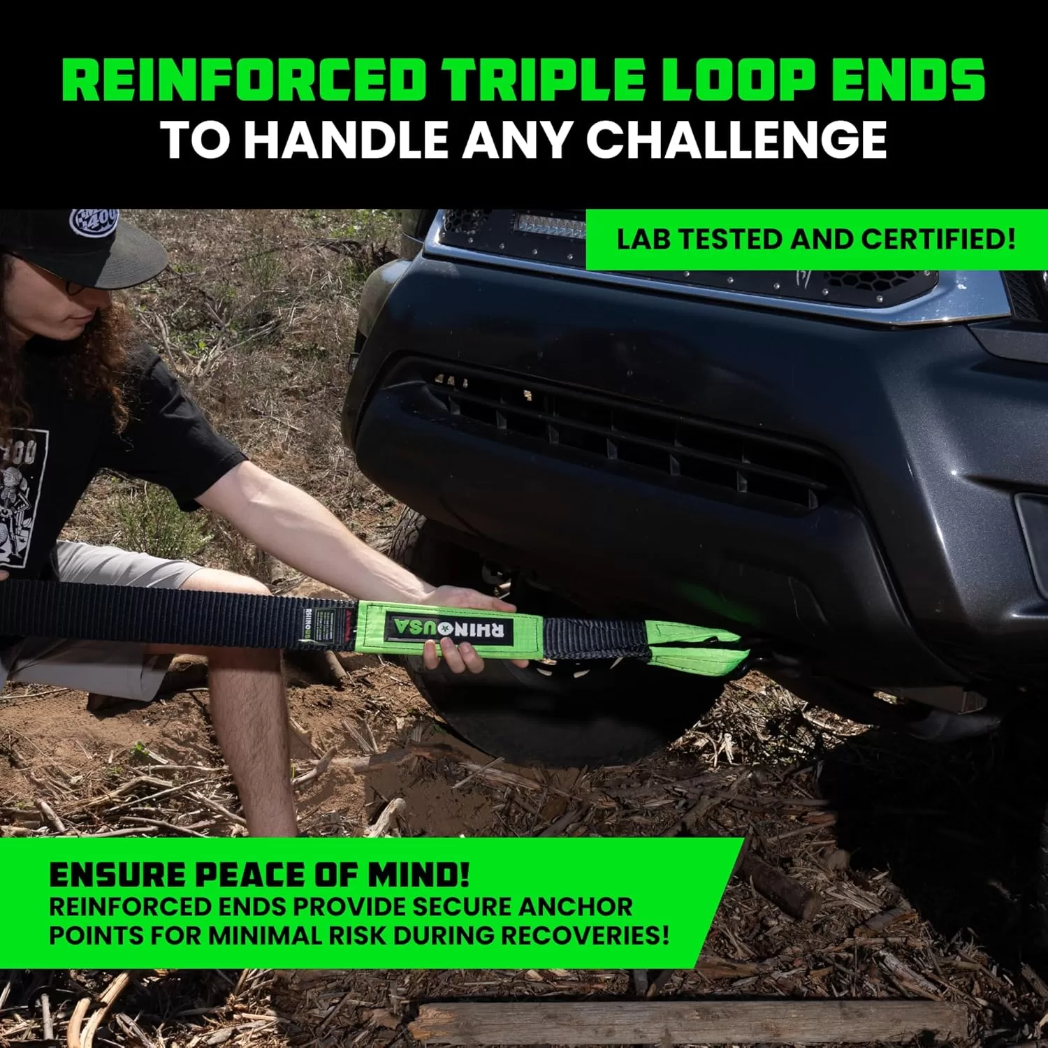 Rhino USA Heavy-Duty Recovery Strap (3″ x 20′) | 31,518lb Overland Gear Guide Rhino USA Heavy-Duty Recovery Strap (3″ x 20′) | 31,518lb Overland Gear Guide