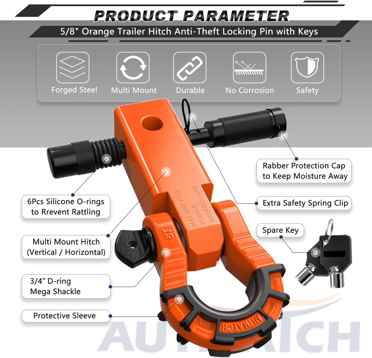 Heavy Duty 2″ Shackle Hitch Receiver Kit | 68,000 Lbs Off-Road Recovery Overland Gear Guide