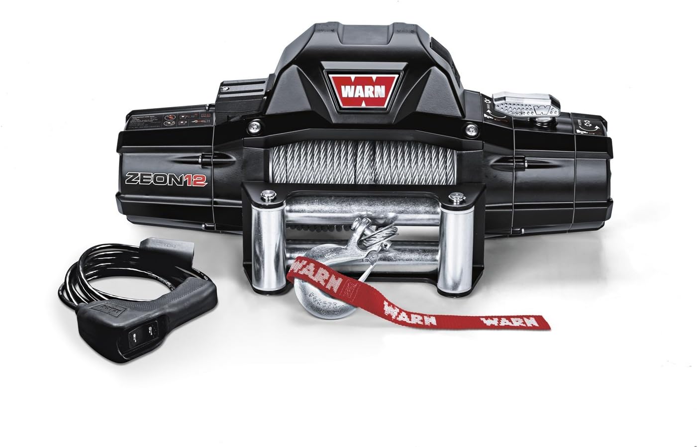 Warn 89120 ZEON 12 Winch – 12,000 lb. Capacity with Wire Rope Overland Gear Guide