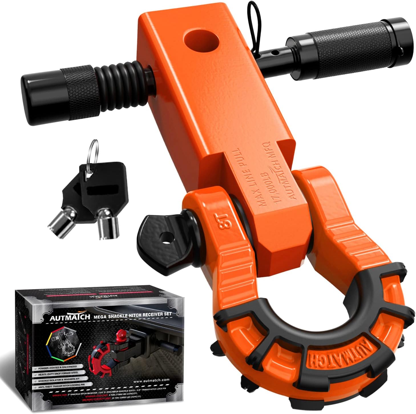 Heavy Duty 2″ Shackle Hitch Receiver Kit | 68,000 Lbs Off-Road Recovery Overland Gear Guide