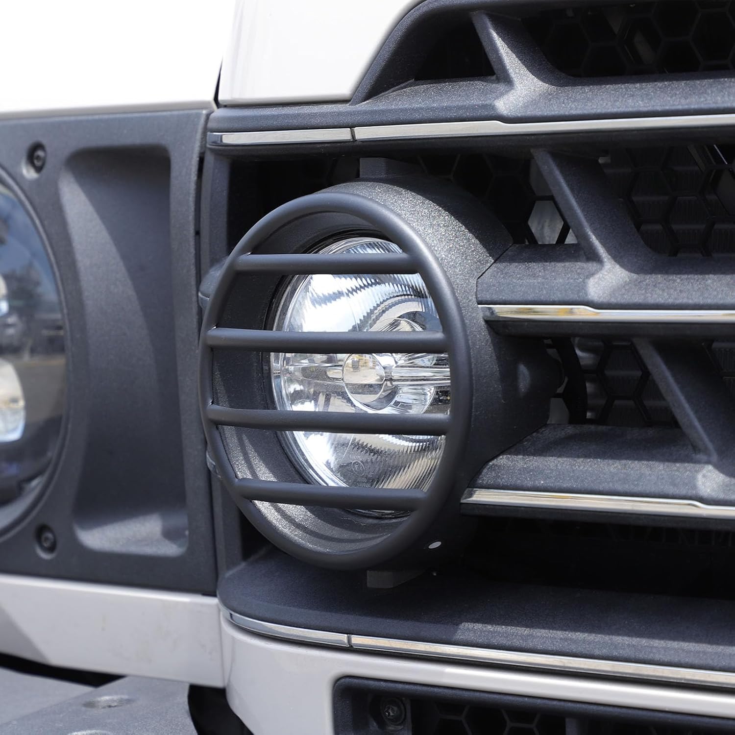 INEOS Grenadier Light Guards (2020-2025) – Carbon Steel Lamp Protector Trim (6PC Matt Black Set) Overland Gear Guide