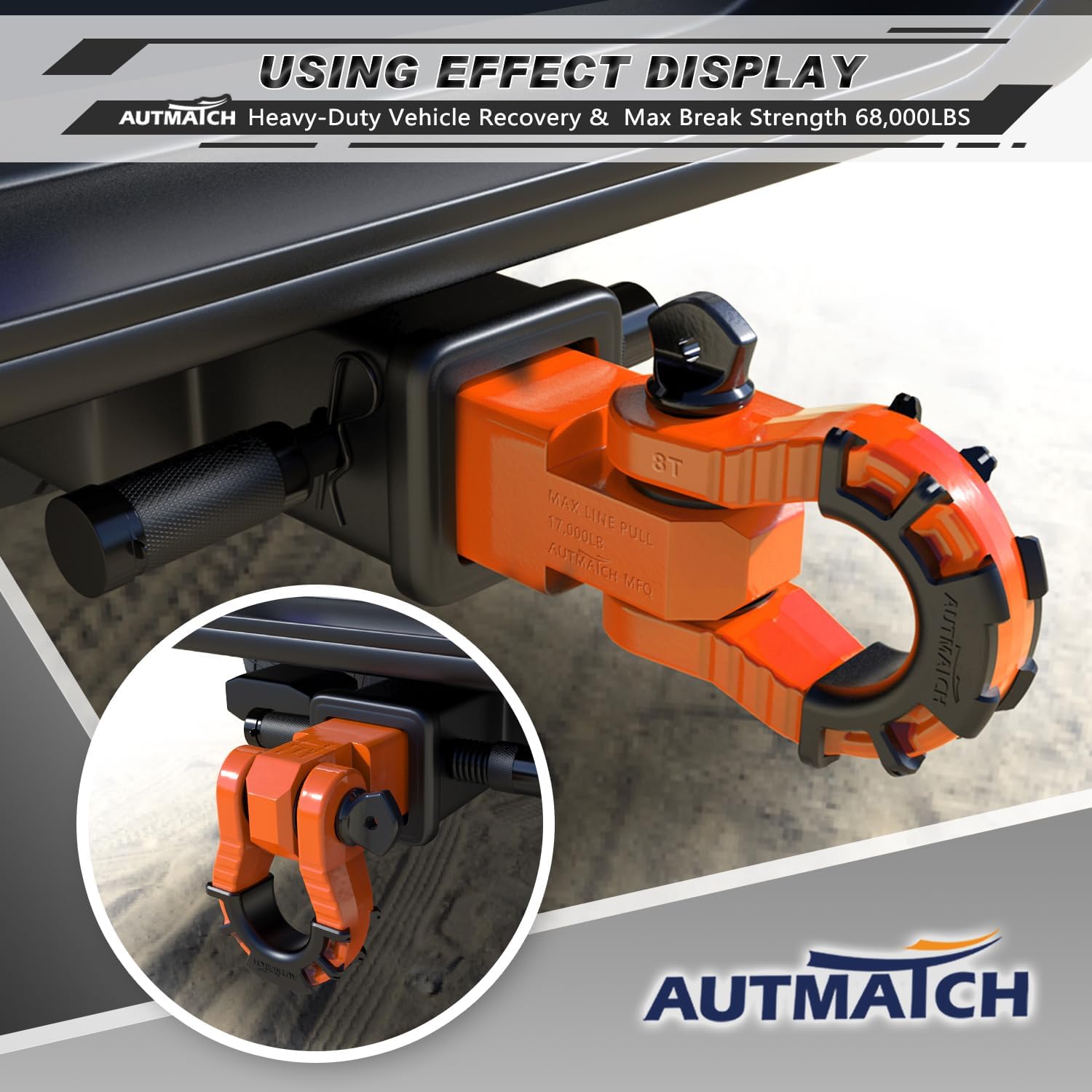 Heavy Duty 2″ Shackle Hitch Receiver Kit | 68,000 Lbs Off-Road Recovery Overland Gear Guide