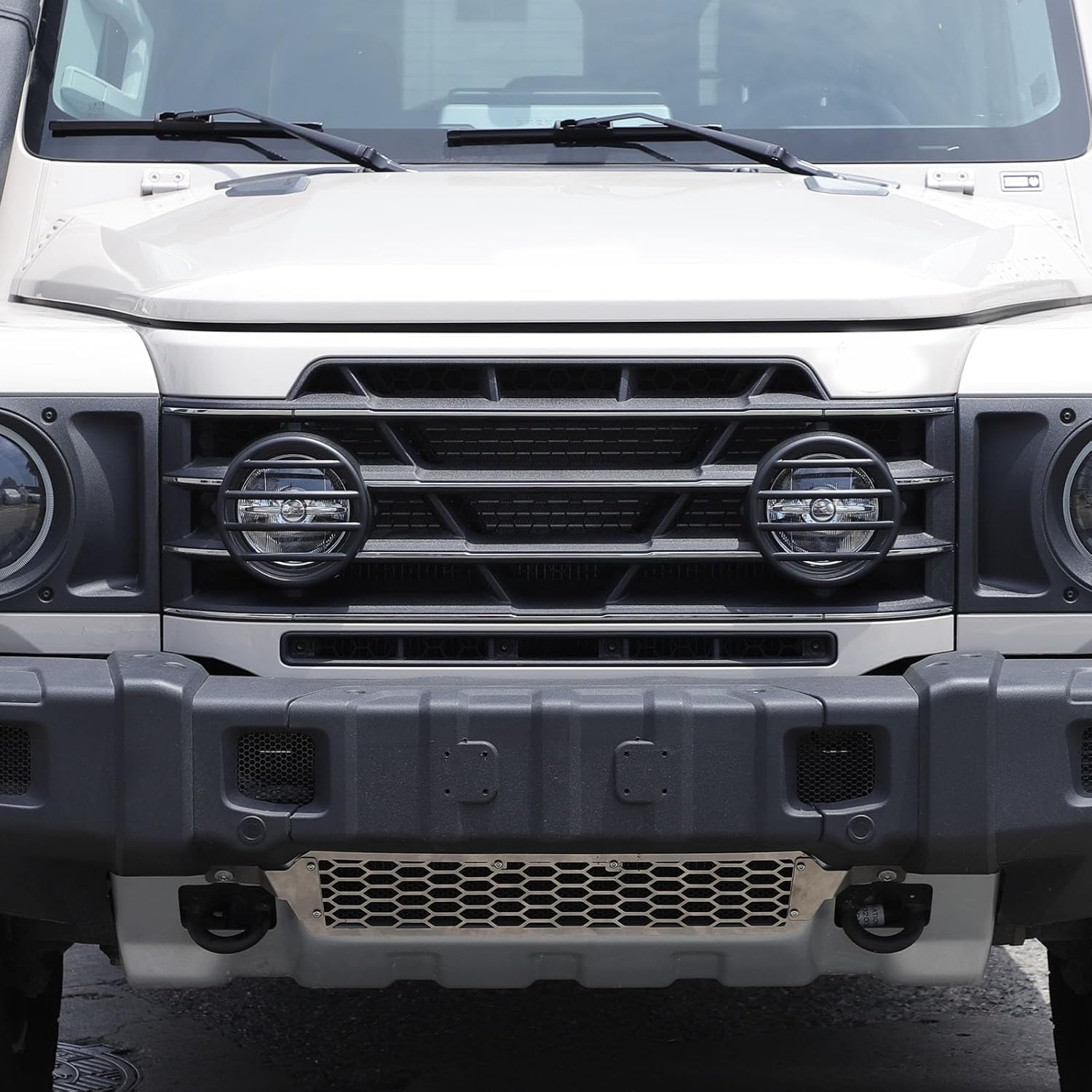 INEOS Grenadier Light Guards (2020-2025) – Carbon Steel Lamp Protector Trim (6PC Matt Black Set) Overland Gear Guide