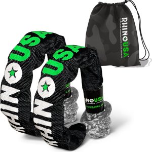 Rhino USA Synthetic Soft Shackle Rope (2-Pack) – 3/8 Inch x 22 Inch (31,400lb Min Break Strength) Overland Gear Guide