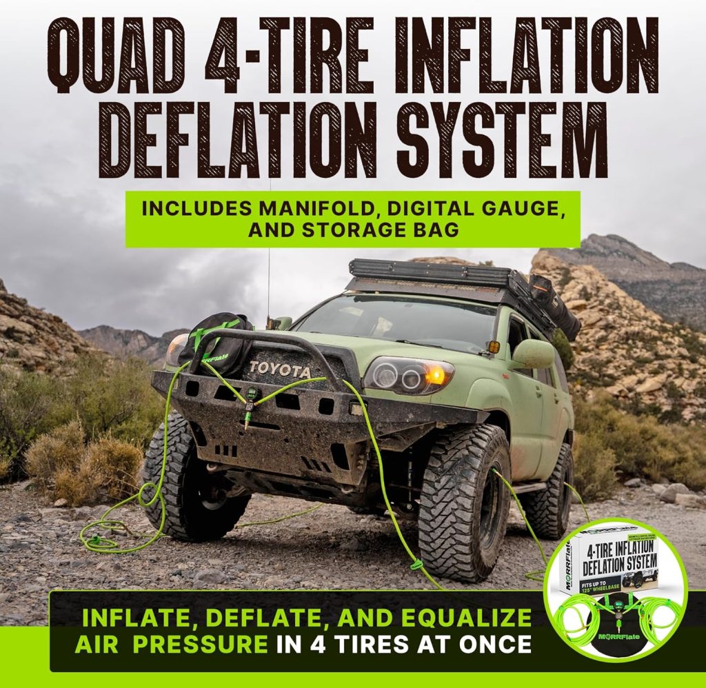 MORRFlate Quad 4-Tire Inflation review & Deflation System with digital gauge and manifold